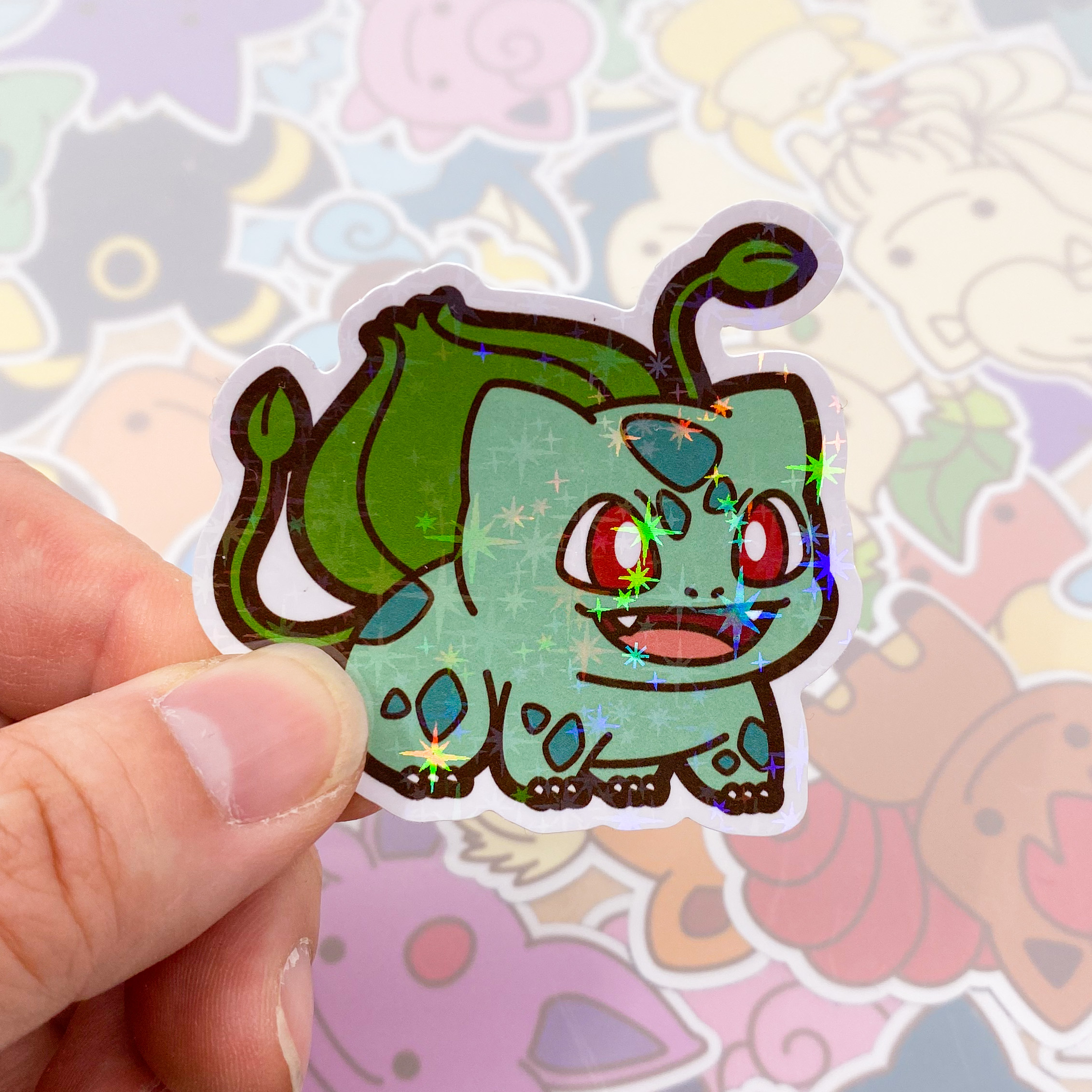 Bulbasaur Single Sticker by Jolli Creations | in.cube8r