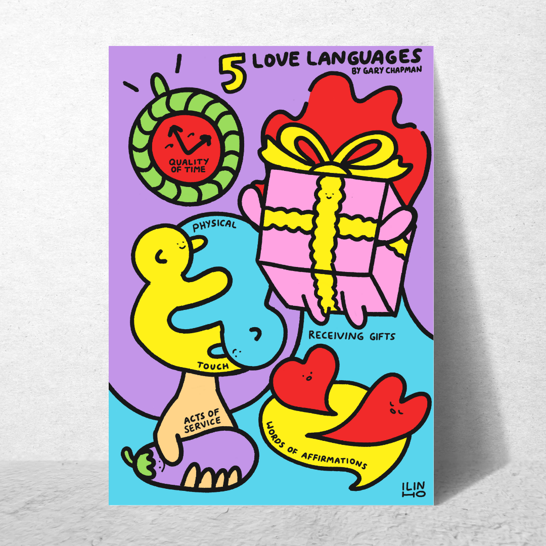 '5 Love Languages' Archival Print by Inner Baby