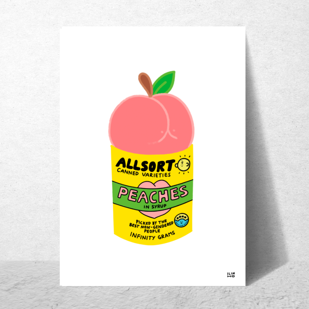 'Allsort Peaches 🍑' Archival Print by Inner Baby