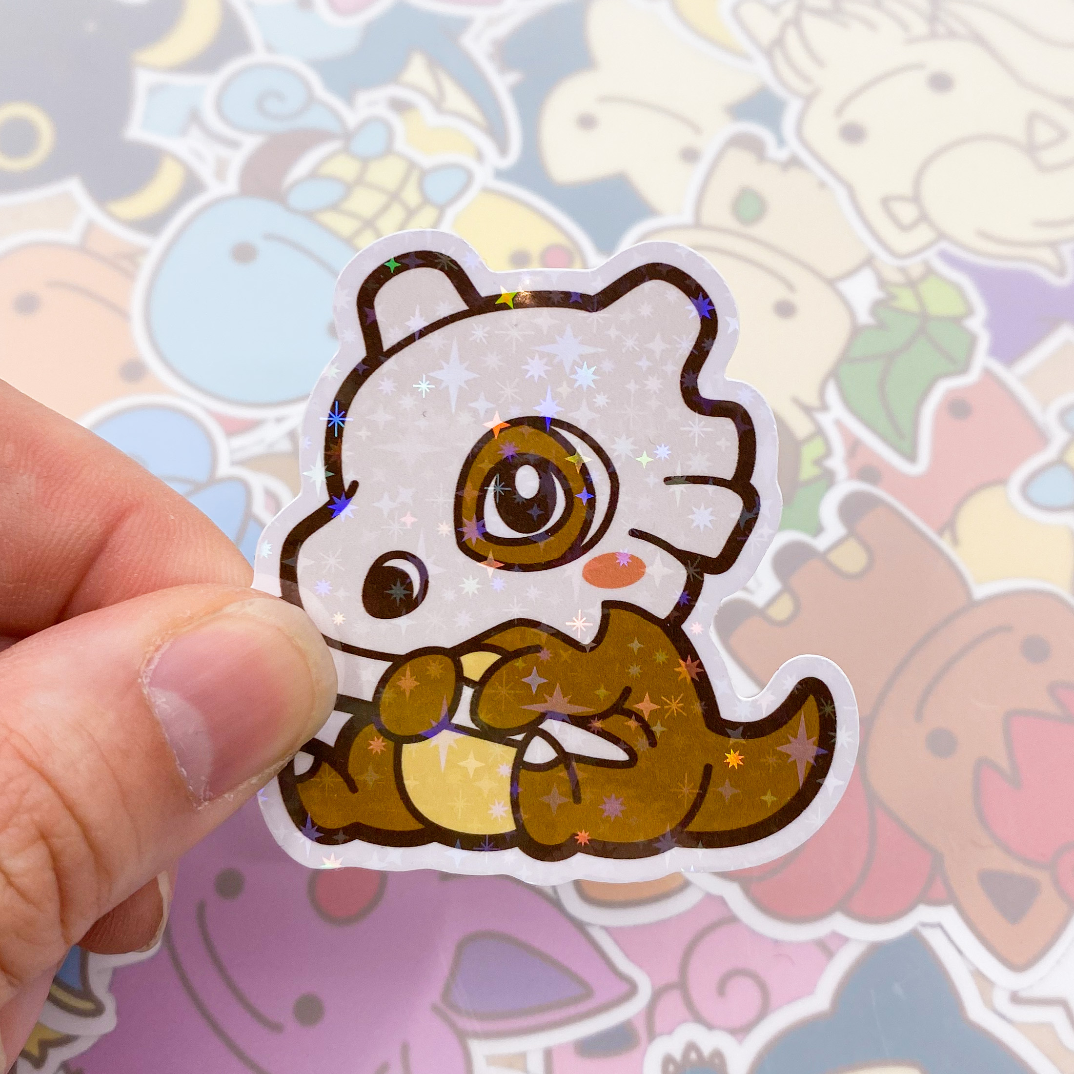 Cubone Single sticker by Jolli Creations | in.cube8r