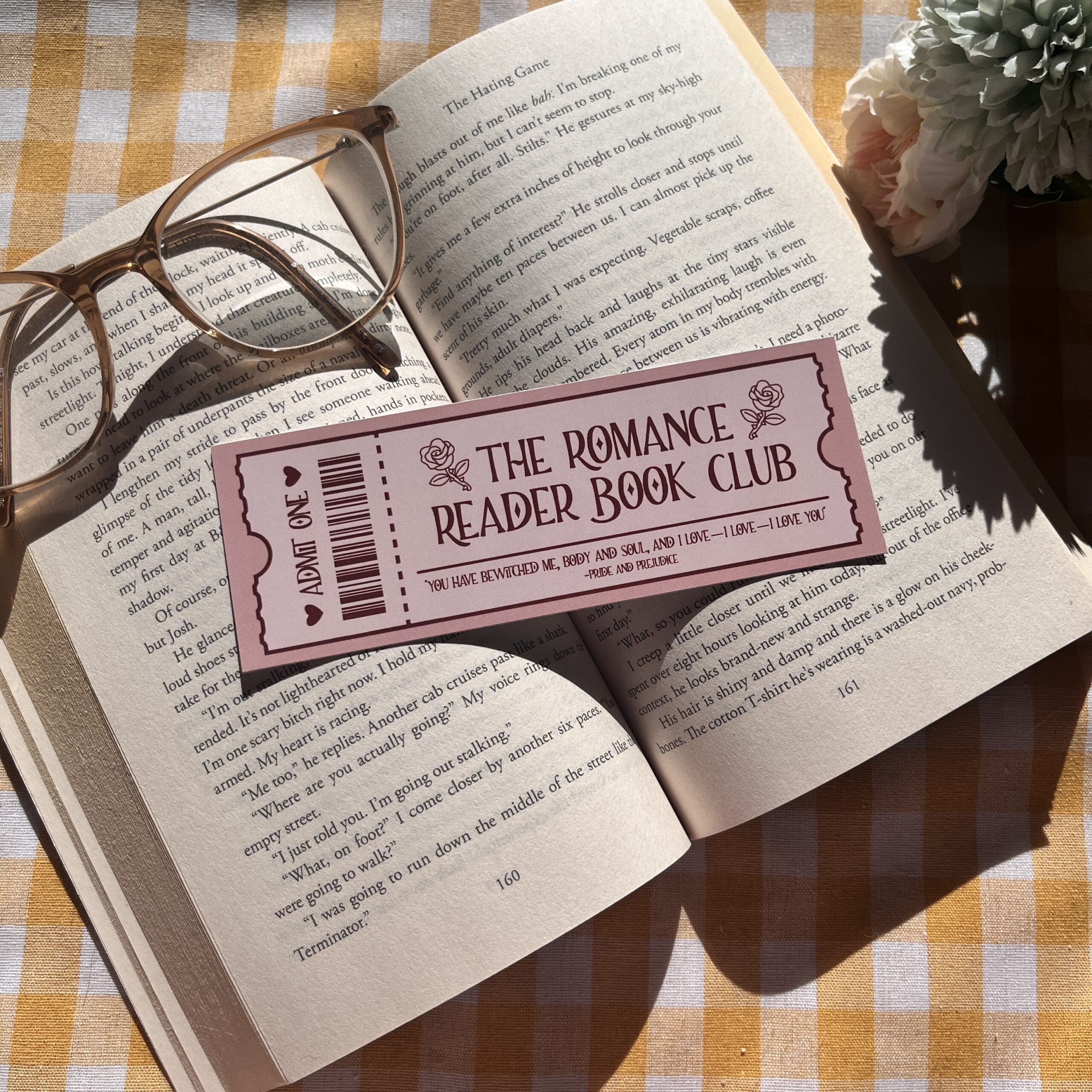 The Romance Reader Book Club Bookmark by Milk And Eggs Studio The Romance Reader Book Club Bookmark by Milk And Eggs Studio