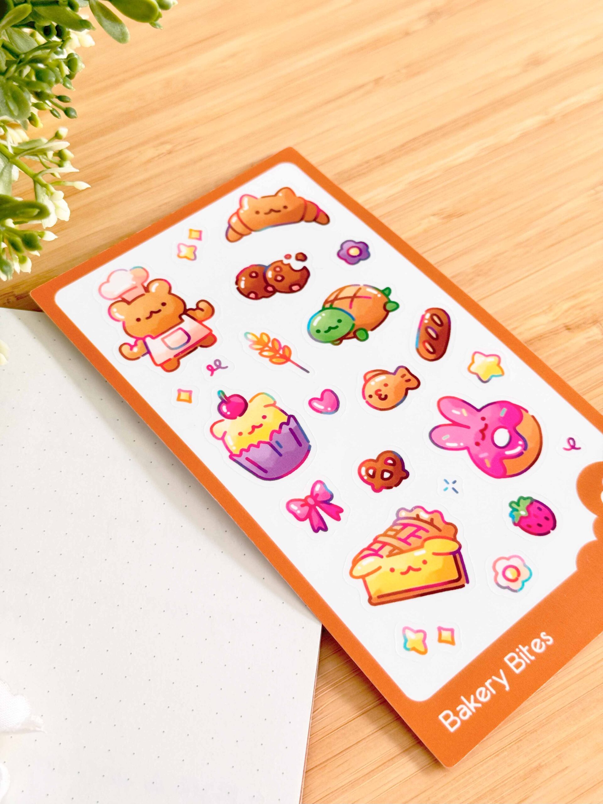 Bakery Bites Sticker Sheet by Shiku Designs - in.cube8r