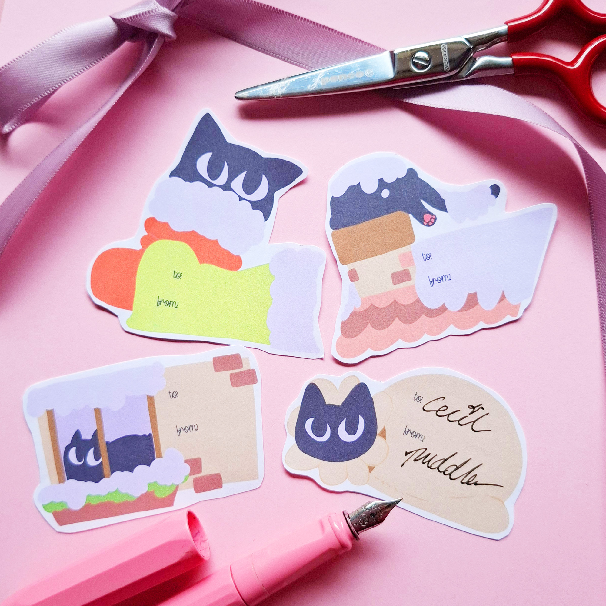 [Gift Tags] Festive Gift Sticker Tags by Coraline Caroline | in.cube8r