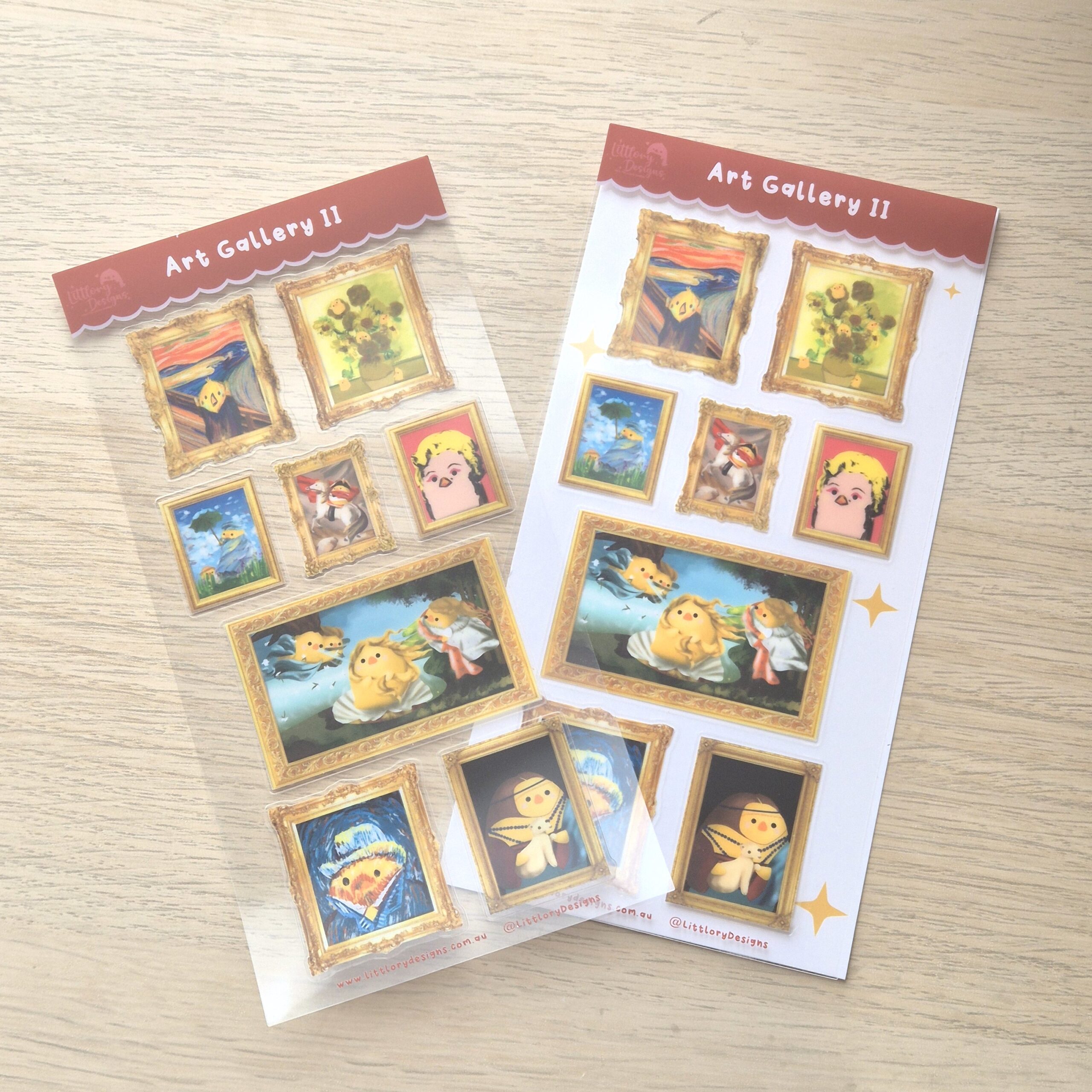 Art Gallery II Sticker Sheet by Littlory Designs Art Gallery II Sticker Sheet by Littlory Designs