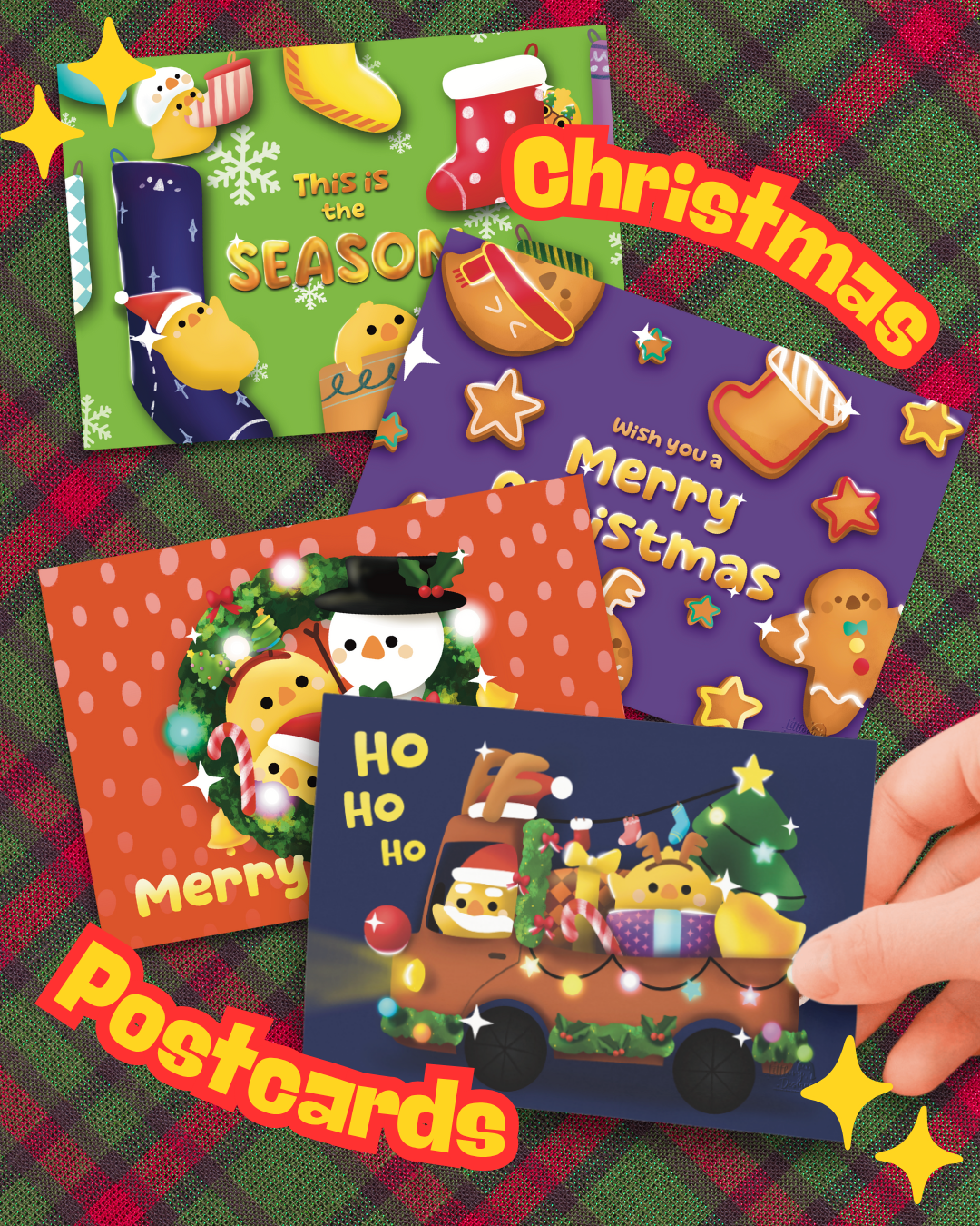 Christmas Postcards by Littlory Designs Christmas Postcards by Littlory Designs