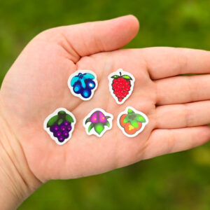 Bring a touch of Pelican Town charm to your everyday items with this adorable berry sticker pack! Made from matte, waterproof vinyl, these durable stickers are perfect for decorating notebooks, laptops, water bottles, planners, and more.