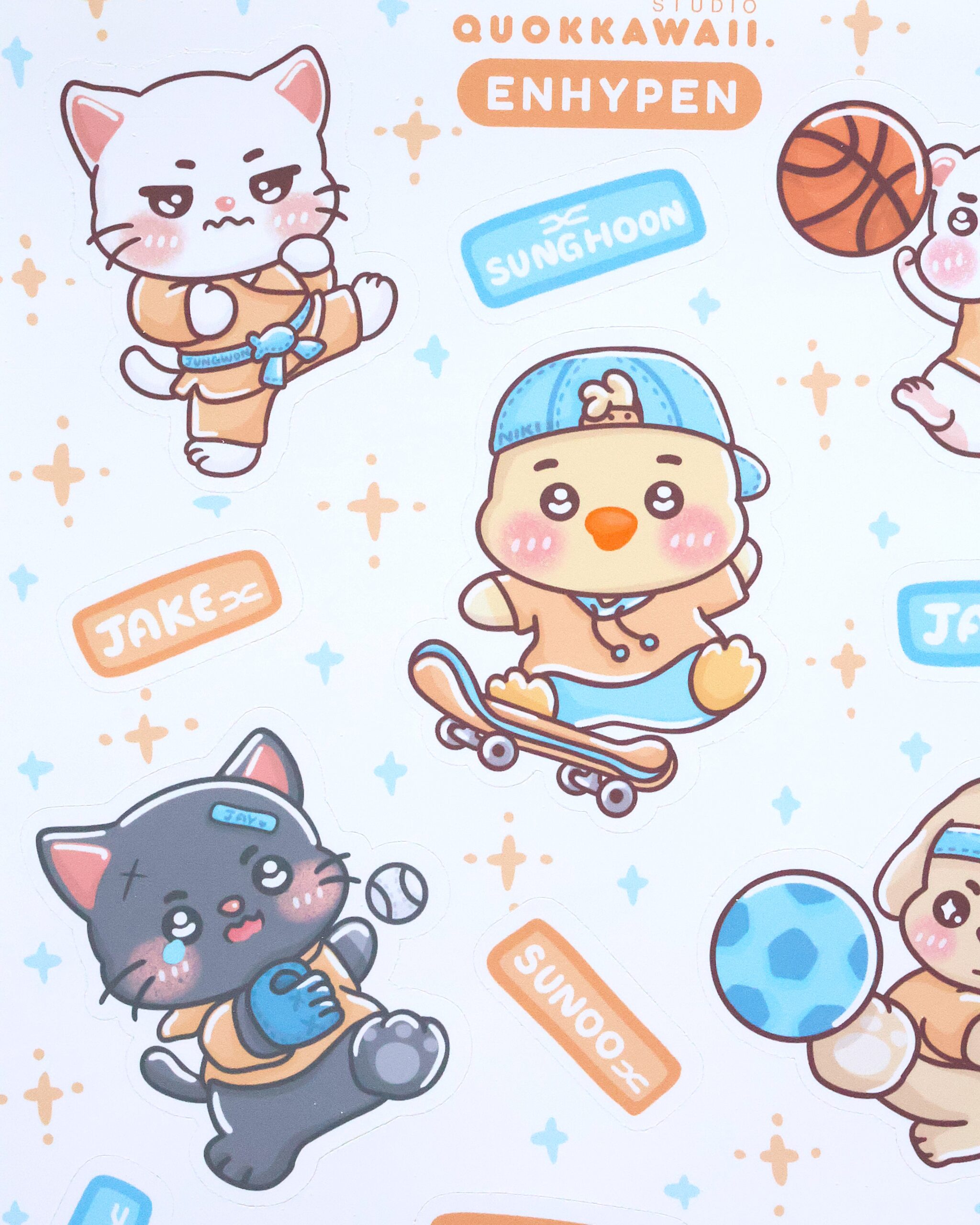 Enhynphen Sticker Enhypen Sticker Sheet by Quokkawaii.Studio | in.cube8r