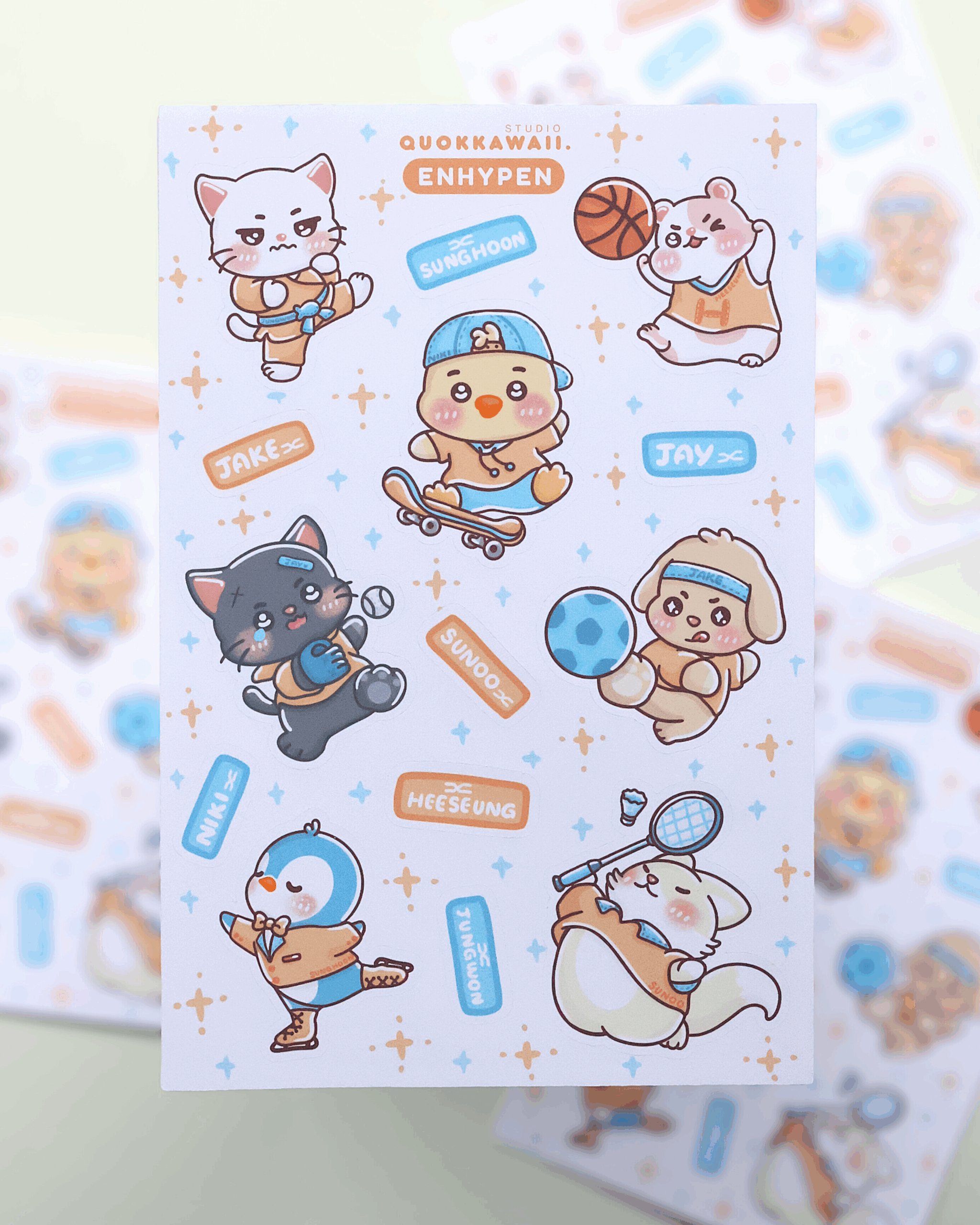 Enhynphen Sticker Enhypen Sticker Sheet by Quokkawaii.Studio - in.cube8r