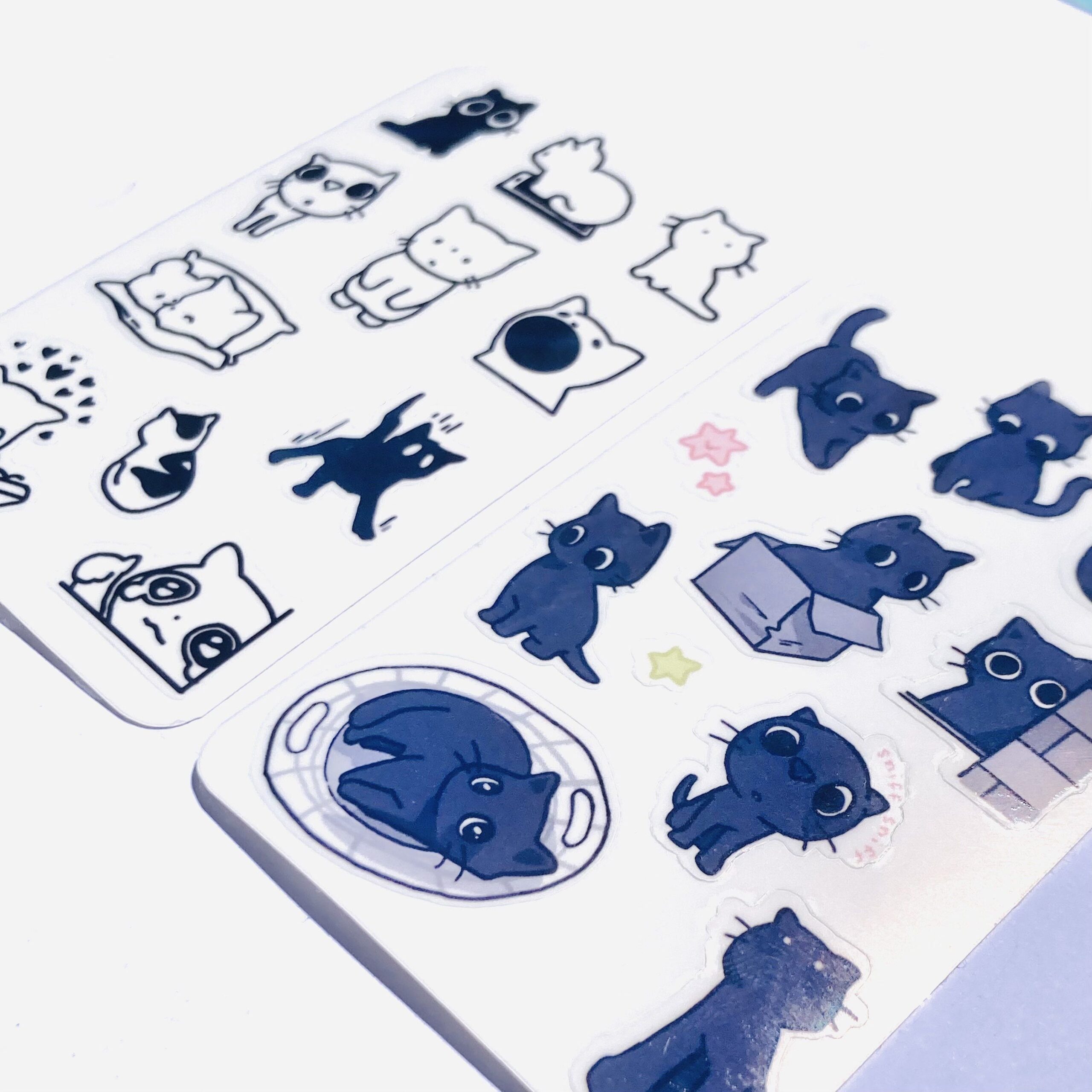 Cat Sticker Sets by Peachcott | in.cube8r