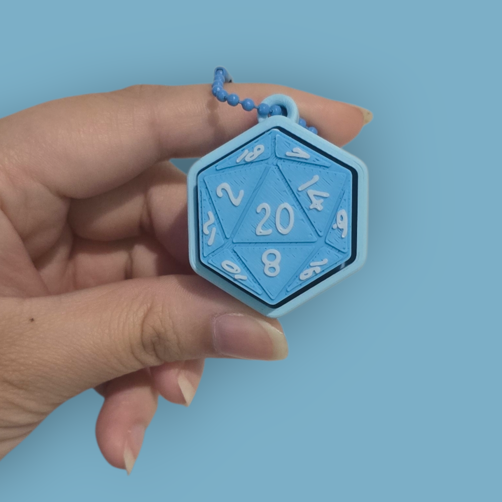 D20 Dice Fidget Clicker by 3D Creation Cove | in.cube8r