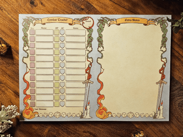 Dungeon Master's Combat Tracker Bundle for DnD by The Gilded Tabletop ...