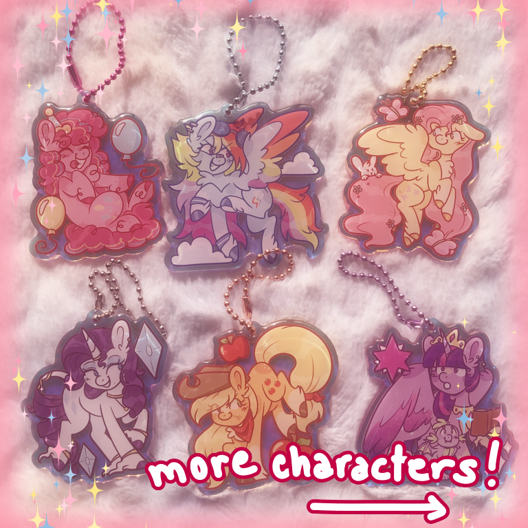 My Little Pony Keychains by TweekAmami | in.cube8r