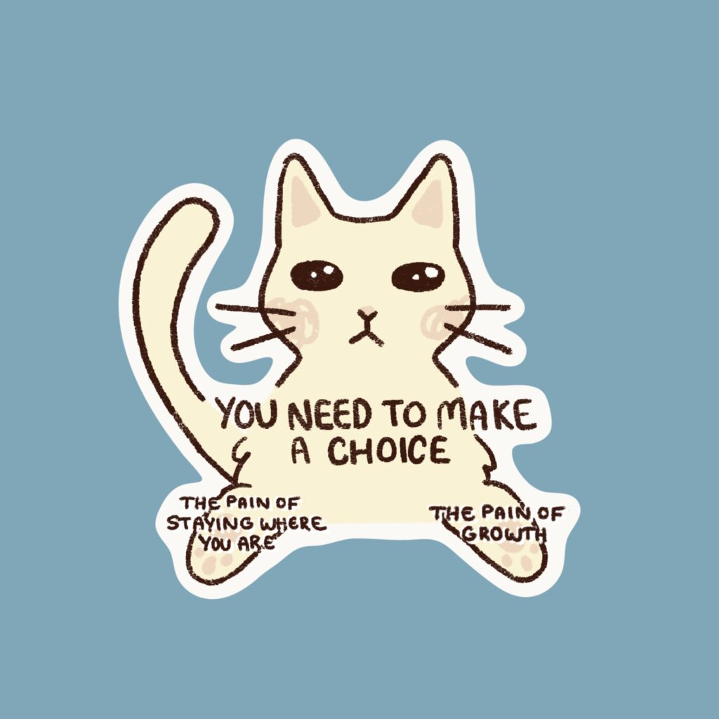 Your Choice Sticker Make A Choice Sticker by Reality Check | in.cube8r