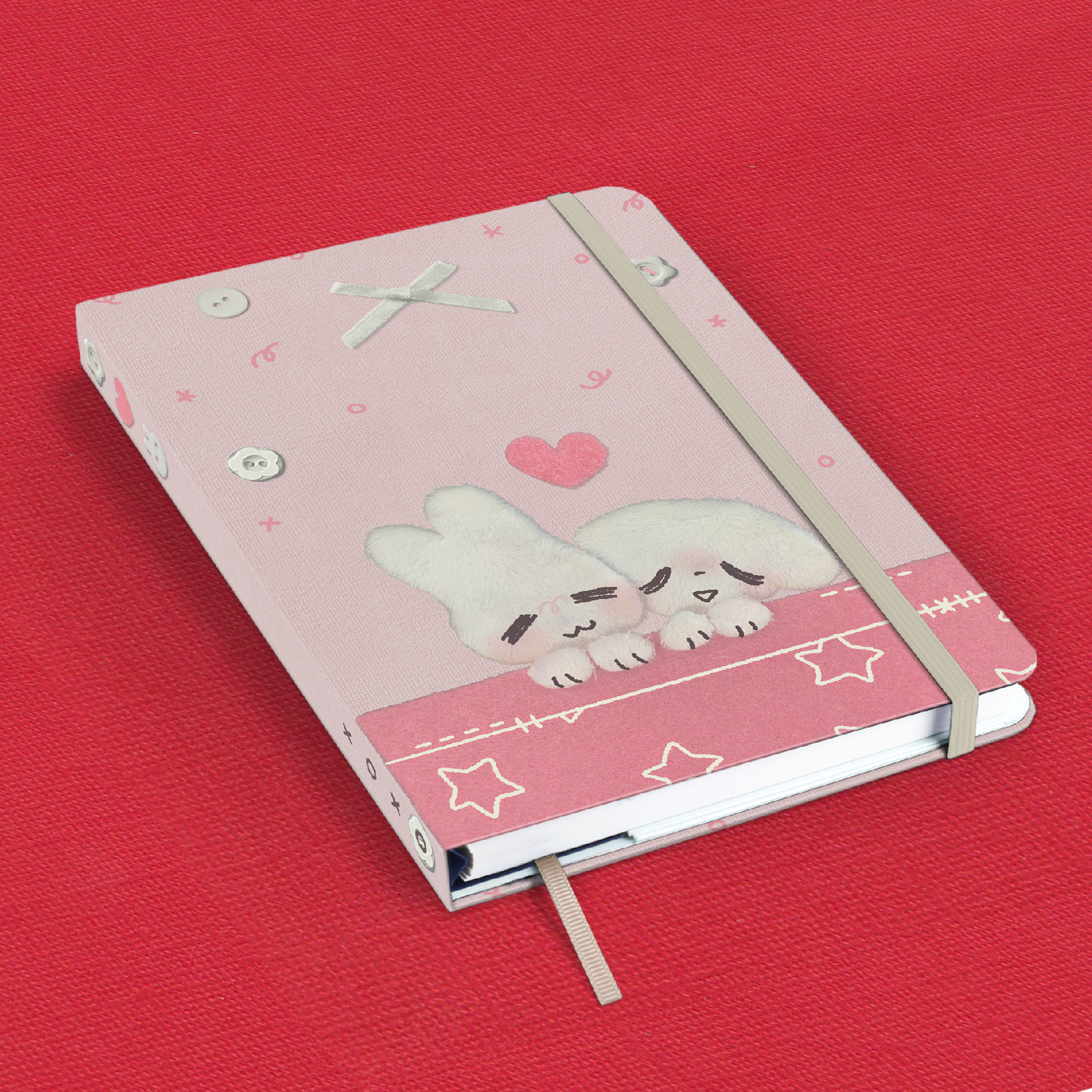 Fuzzy Feelings Refillable Notebook by jejebuns | in.cube8r