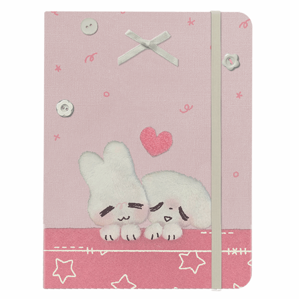 Fuzzy Feelings Refillable Notebook by jejebuns | in.cube8r