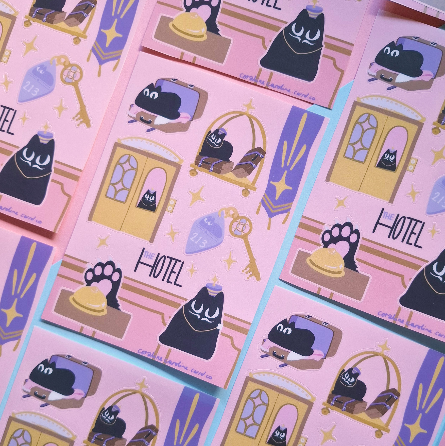 [Sticker Sheet] The Hotel by Coraline Caroline | in.cube8r
