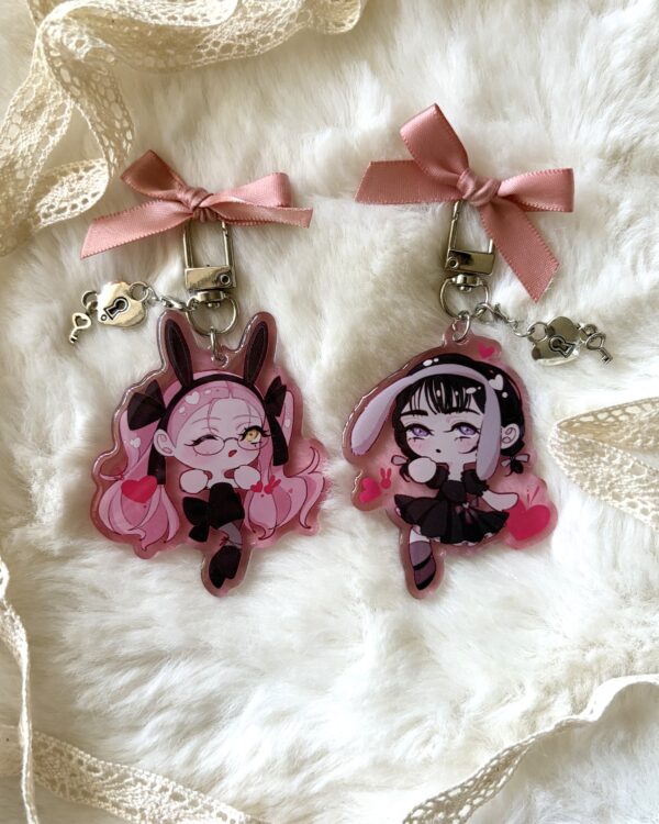 Alien Stage ALNST acrylic ribbon keychains bunny cafe - by Yiranntofu ...