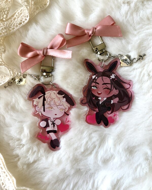 Alien Stage ALNST acrylic ribbon keychains bunny cafe - by Yiranntofu ...