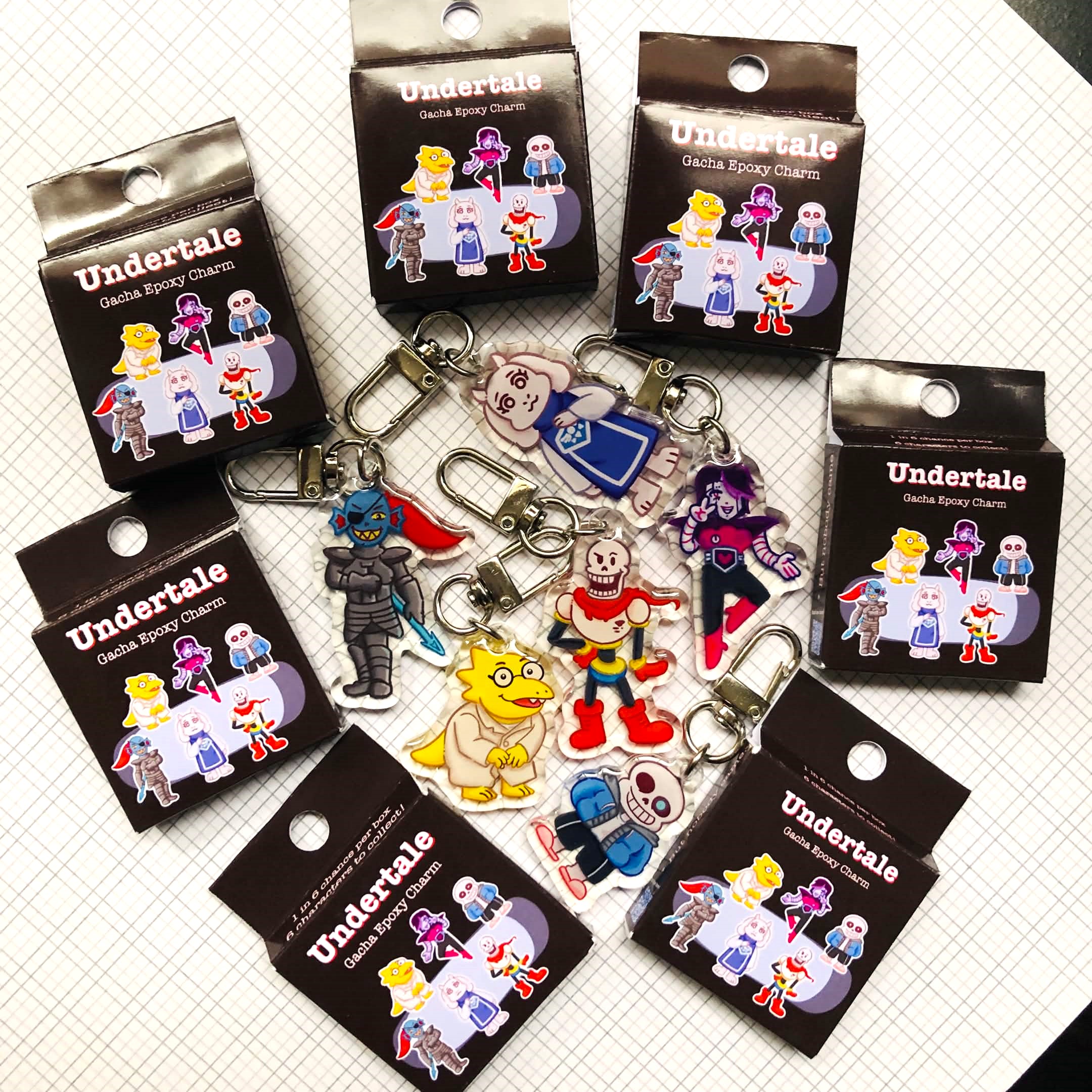 [Charm] Undertale Blind Box by Sunnzysideart | in.cube8r
